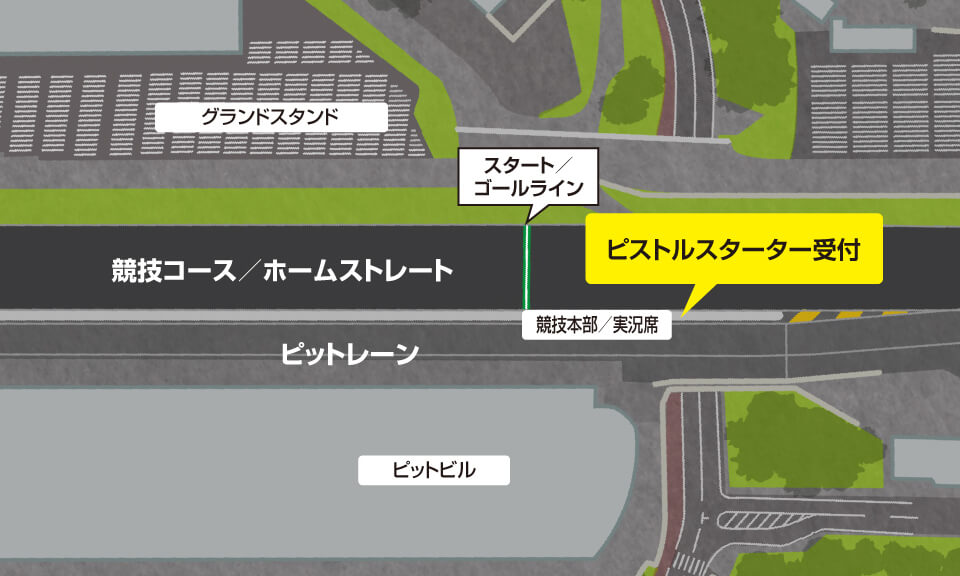 ピストルスターター受付