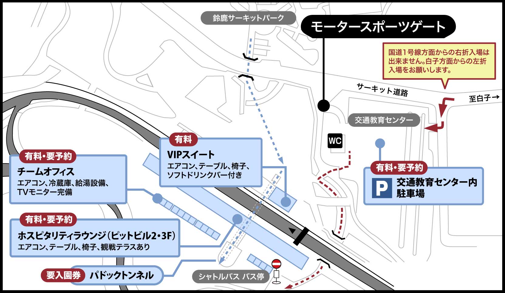 鈴鹿サーキット各施設